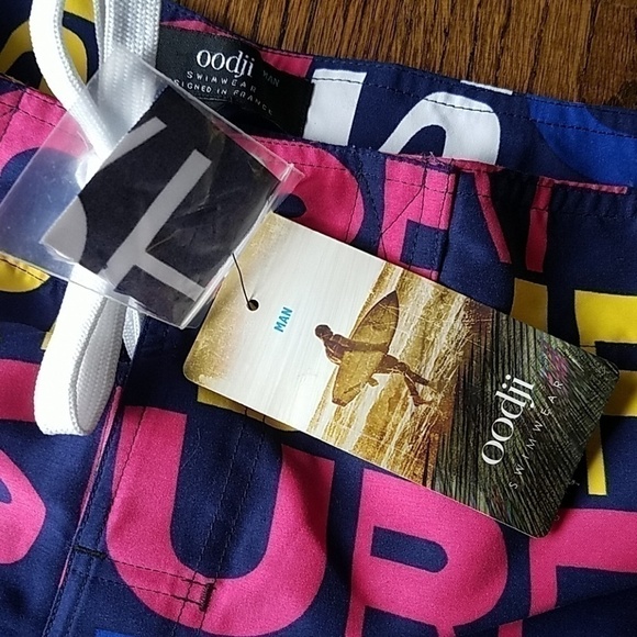 Oodji Miami beach neon summer surfing swimwear Trunks - Picture 3 of 7